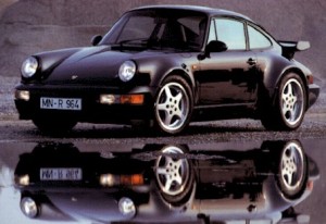 Black Porsche 911 turbo